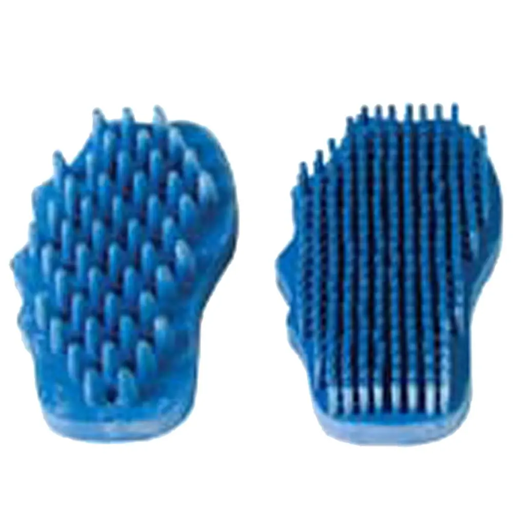 Set Of 2 Hilason Horse Cleaner And Groomer Brush Blue 1