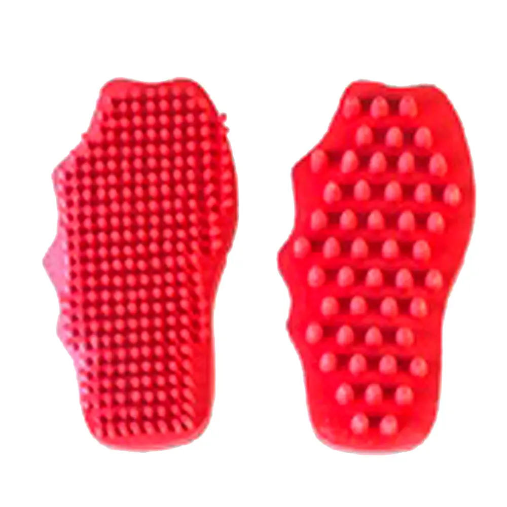 Set Of 2 Hilason Horse Cleaner And Groomer Brush Red 1