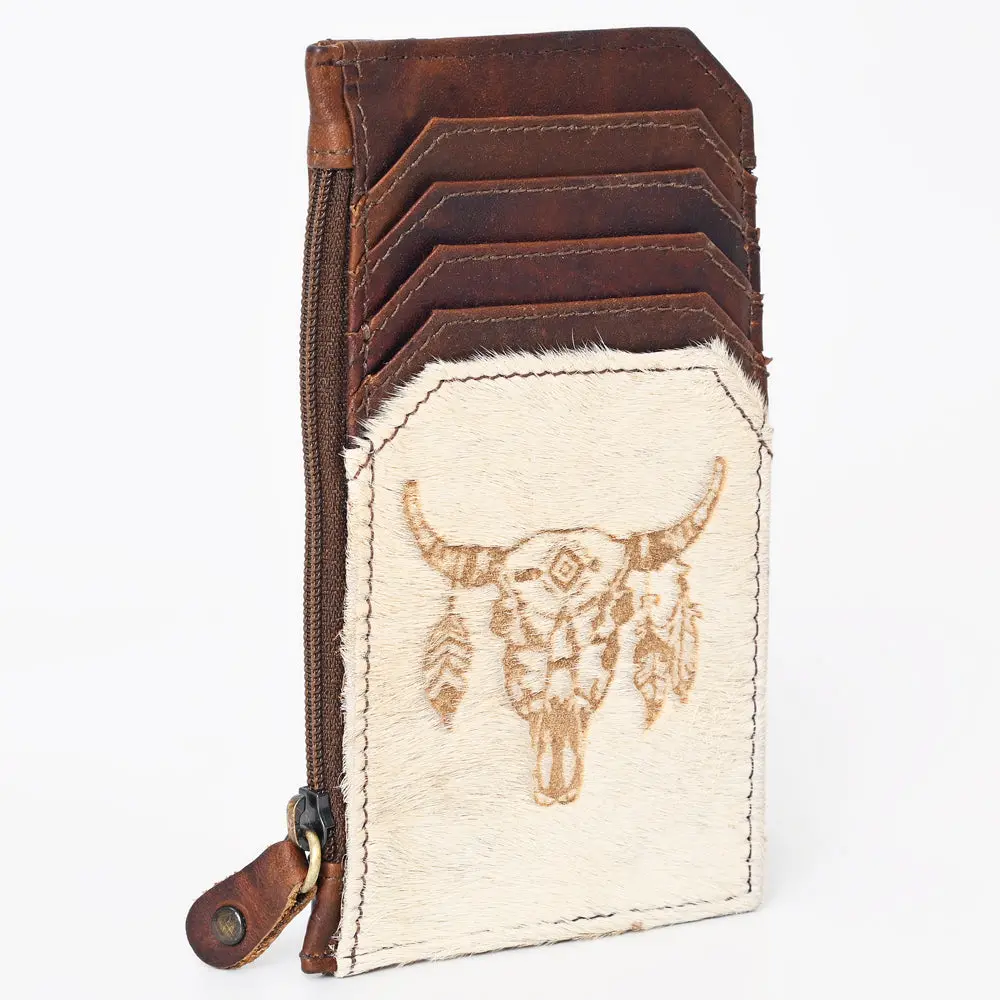 American Darling Card Holder Hair On Genuine Leather | Business Credit Sports 1