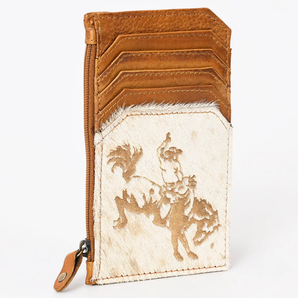 American Darling Card Holder Hair On Genuine Leather | Business Credit Sports 1