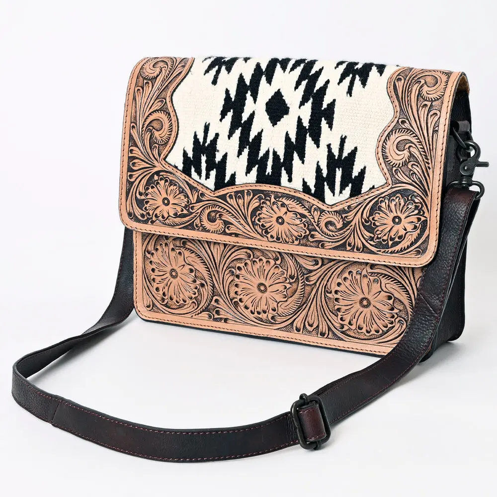American Darling Cross Body Hand Tooled Saddle Blanket Genuine Leather Western Women Bag Handbag Purse | Crossbody For |Cute 1