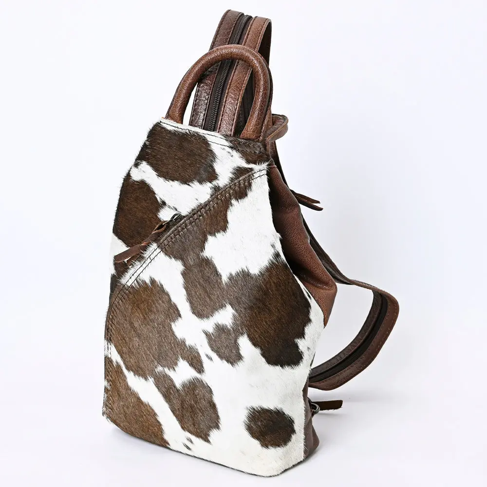 American Darling Backpack Genuine Leather Western Bag With Hair-On Cowhide For Women Ykk Zipper Handcrafted Daypack 1