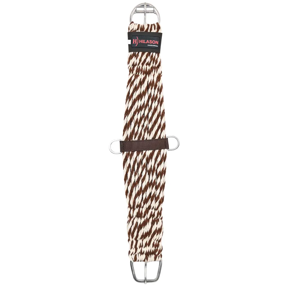 Hilason Horse Western 27 Strand Double Weave Two-Tone Roper Cinch Girth | Strap 1