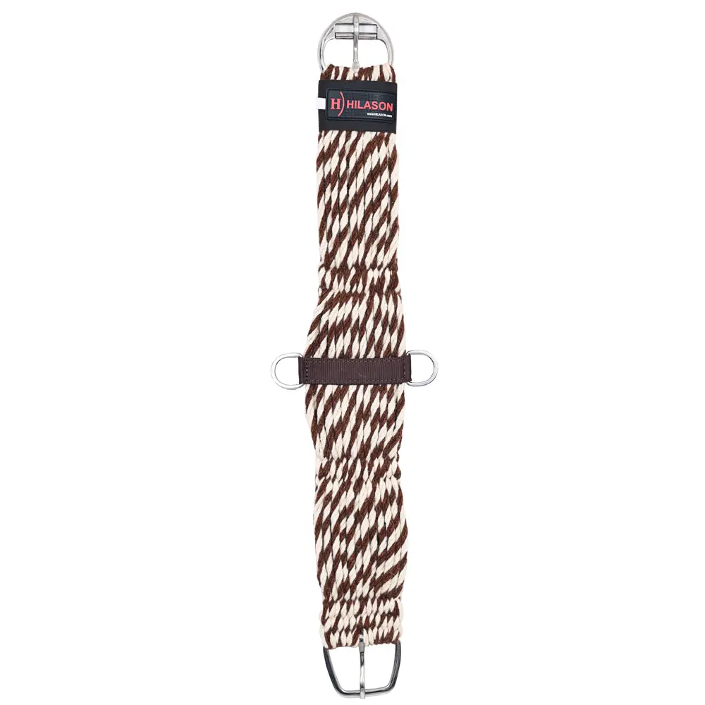 Hilason Horse Girth Western Wool 27 Strand Breathable Saddle Cinch Stainless Steel | Strap For Horses Back 1