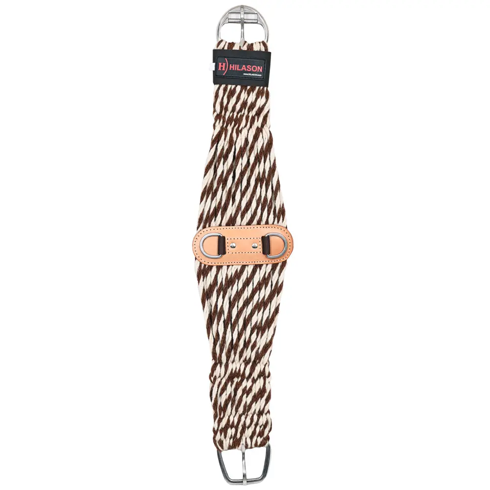 Hilason Horse Western 27 Strand Double Weave Two-Tone Roper Cinch | Girth Strap For Horses Back Saddle 1