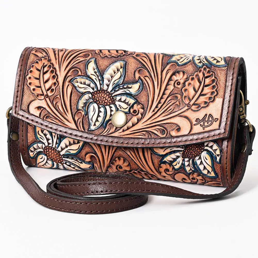 American Darling Clutch Hand Tooled Genuine Leather Western Women Bag Handbag Purse | Purses For Cute 1