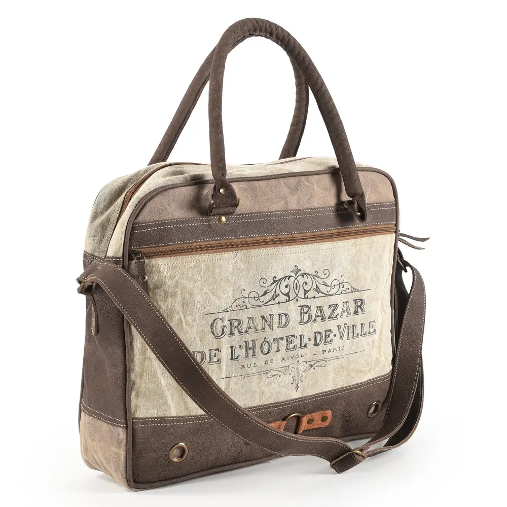 Ohlay Messenger Upcycled Canvas Genuine Leather Women's Bag Western Handbag Purse | Womens Handbags Purses For Women, Summer 1