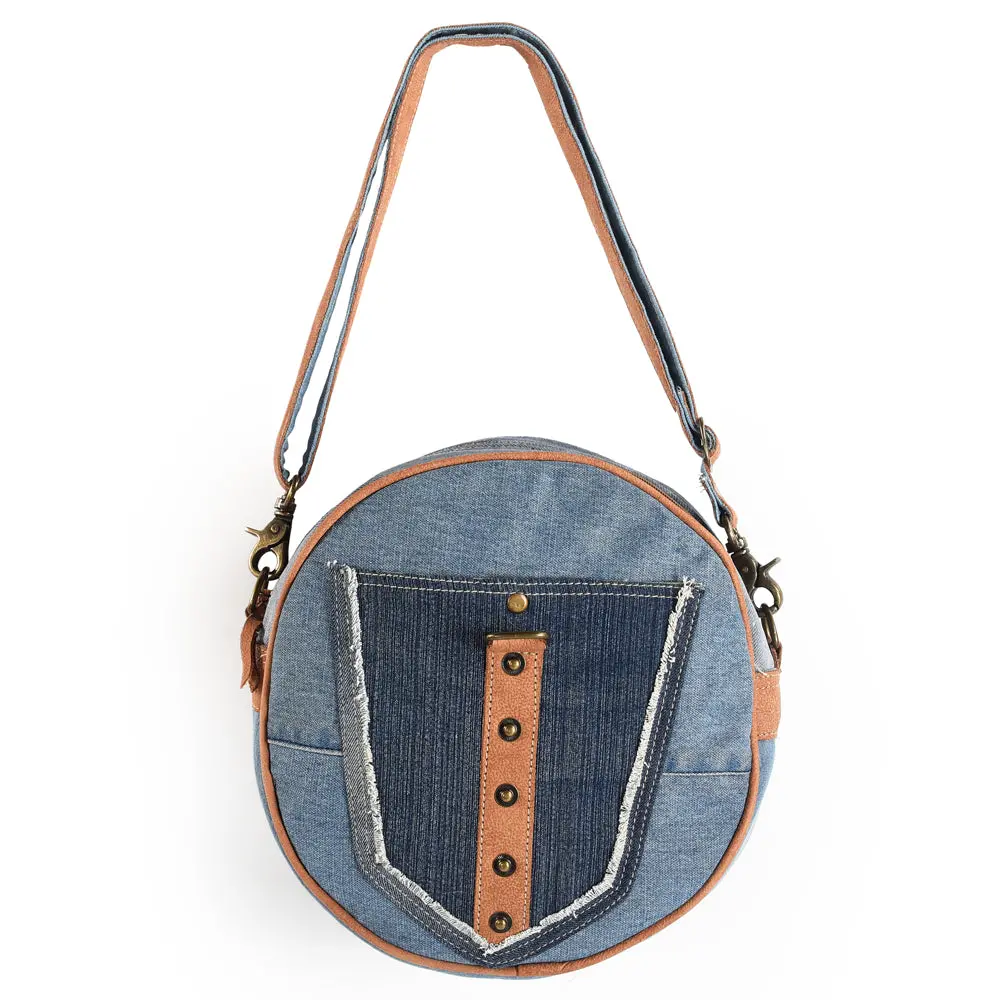Ohlay Canteen Upcycled Canvas Genuine Leather Women's Bag Western Handbag Purse Women Handbags Belt For Purses Womens Summer 1