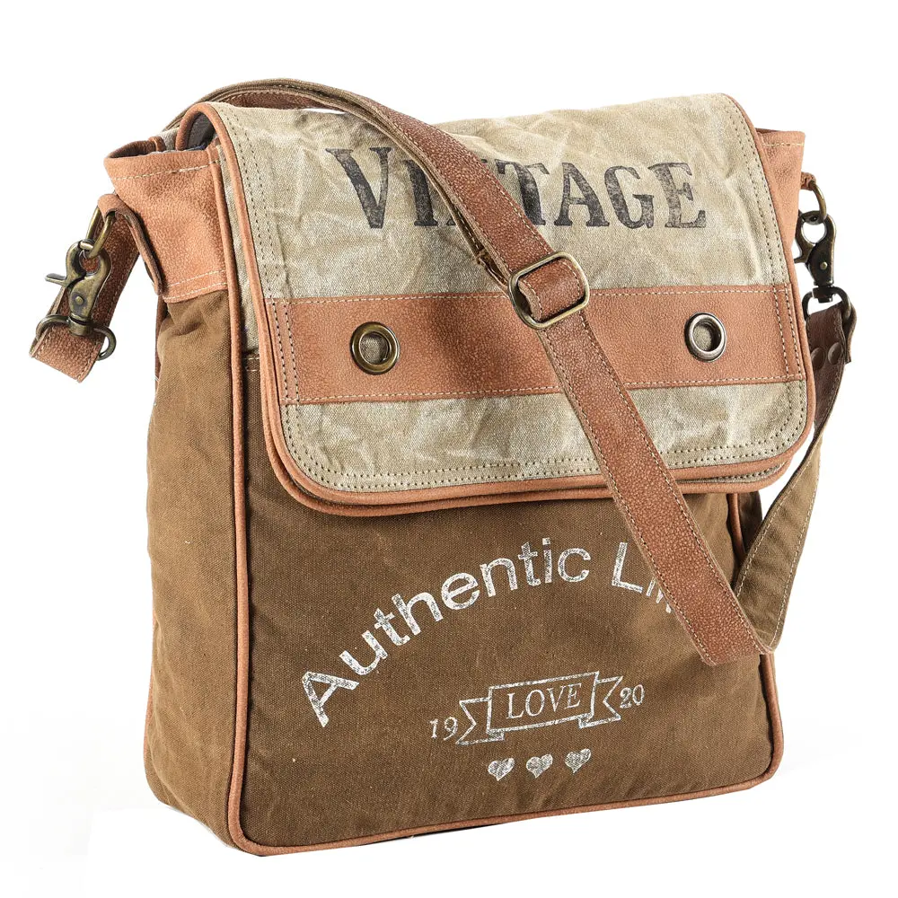 Ohlay Messenger Upcycled Canvas Genuine Leather Women's Bag Western Handbag Purse | Womens Handbags Purses For Women, Summer 1