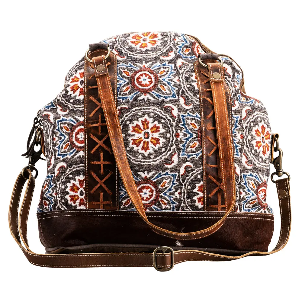 Ohlay Cross Body Upcycled Canvas Hair-On Genuine Leather Women Bag Western Handbag | Womens Handbags Belt For Summer 1