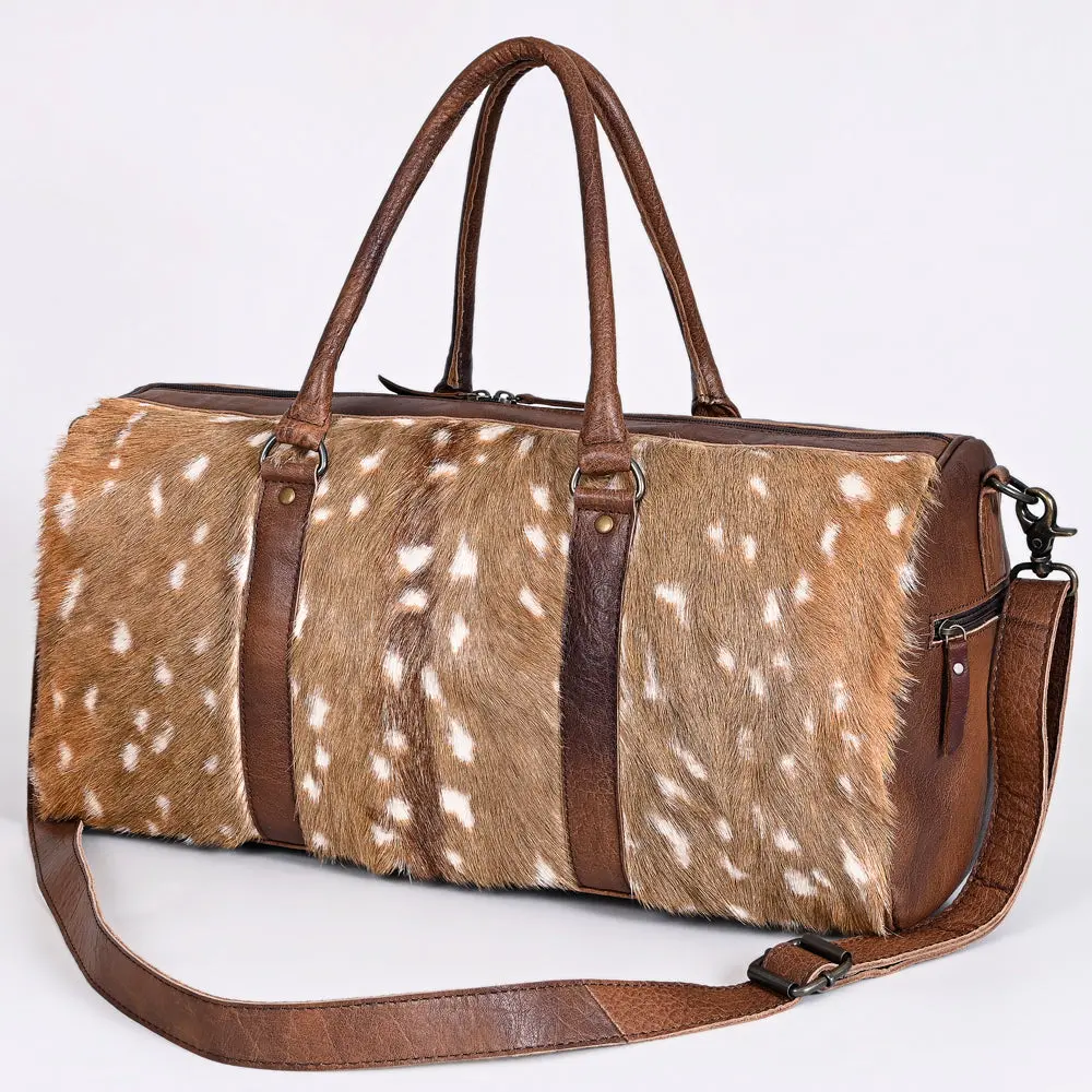 American Darling Duffel Hair On Genuine Leather Western Women Bag | Handbag Duffel Weekend Travel Bags For 1