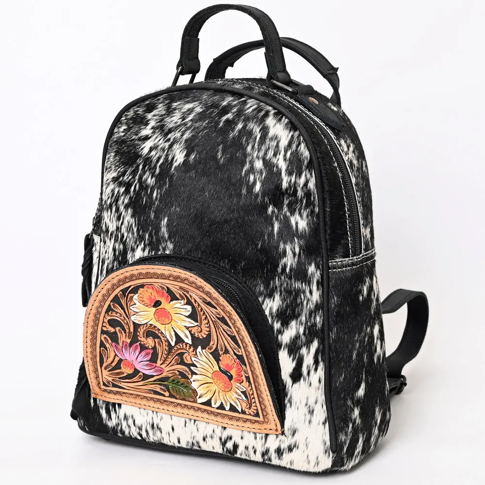 American Darling Backpack Hand Tooled Hair On Genuine Leather Western Women Bag | For Laptop School Purse Travel 1