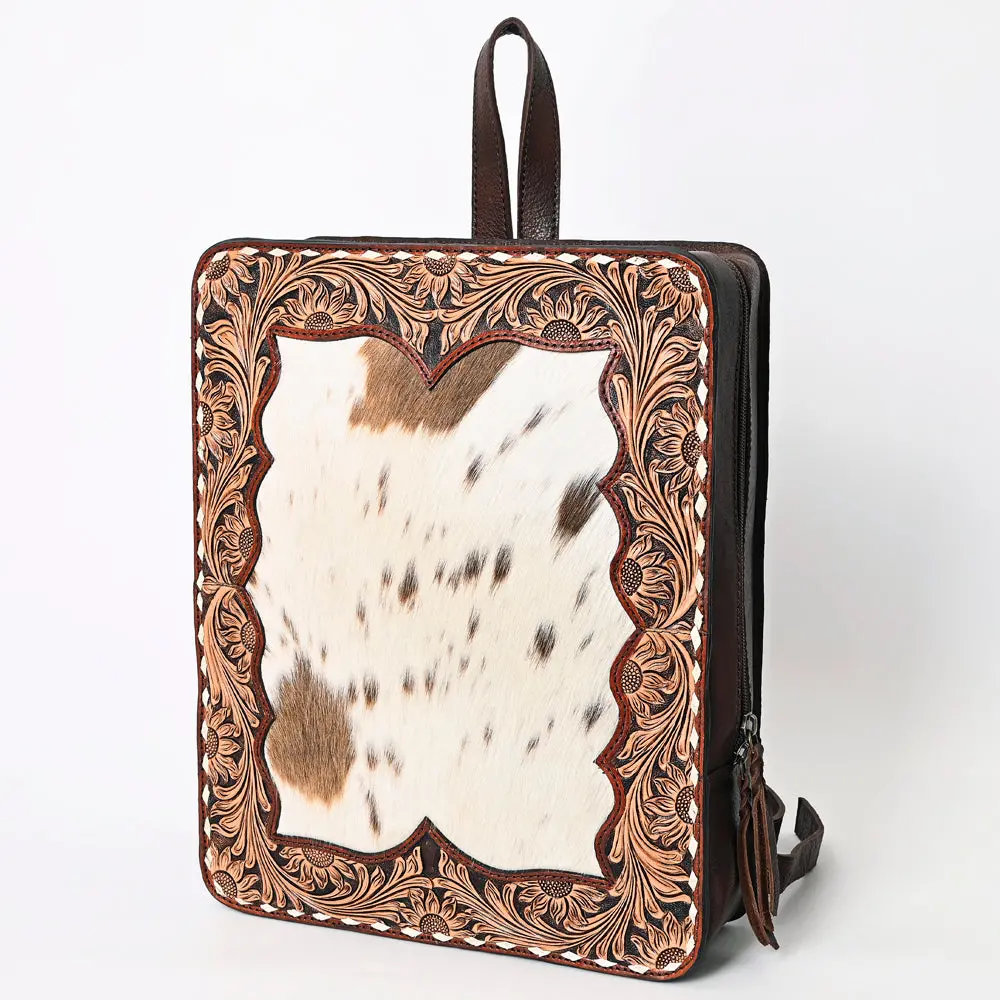 American Darling Backpack Hand Tooled Hair On Genuine Leather Western Women Bag | For Laptop School Purse Travel 1