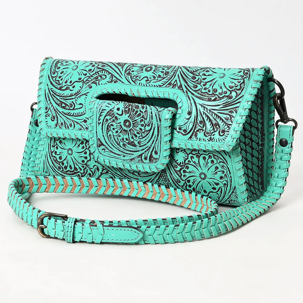 American Darling Wallet Hand Tooled Genuine Leather Western Women Bag | Wristlet Travel 1