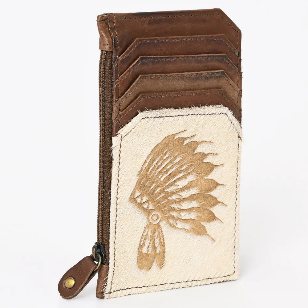 American Darling Card Holder Hair On Genuine Leather | Business Credit 1