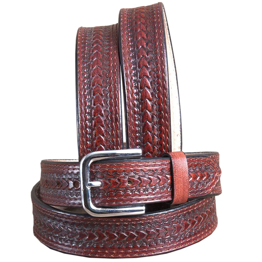 Hilason Western Genuine Leather Handmade Belt For Unisex Heavy Duty Belt 1
