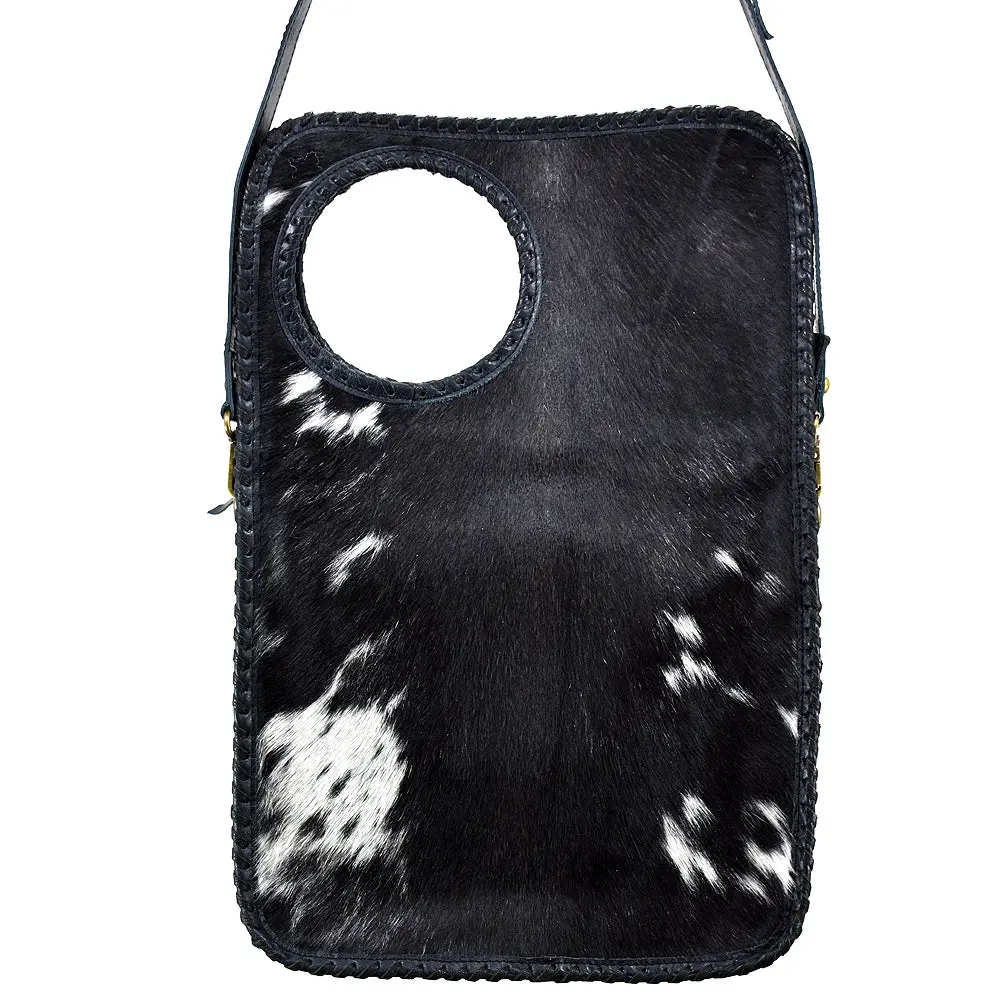American Darling Clutch Bag Hair-On Cowhide Braided Genuine Leather Western Crossbody For Women 1