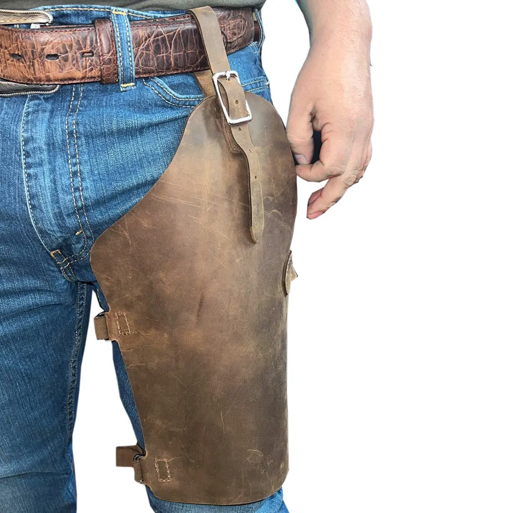 13 Inches Hilason Leather Cowboy Roper Chap 1