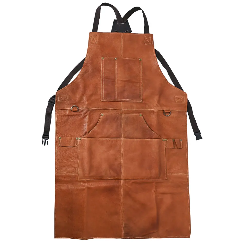 Hilason Western Heavy Duty Work Leather Apron For Woodworker Blacksmith Carpenters With Tool Pockets 1