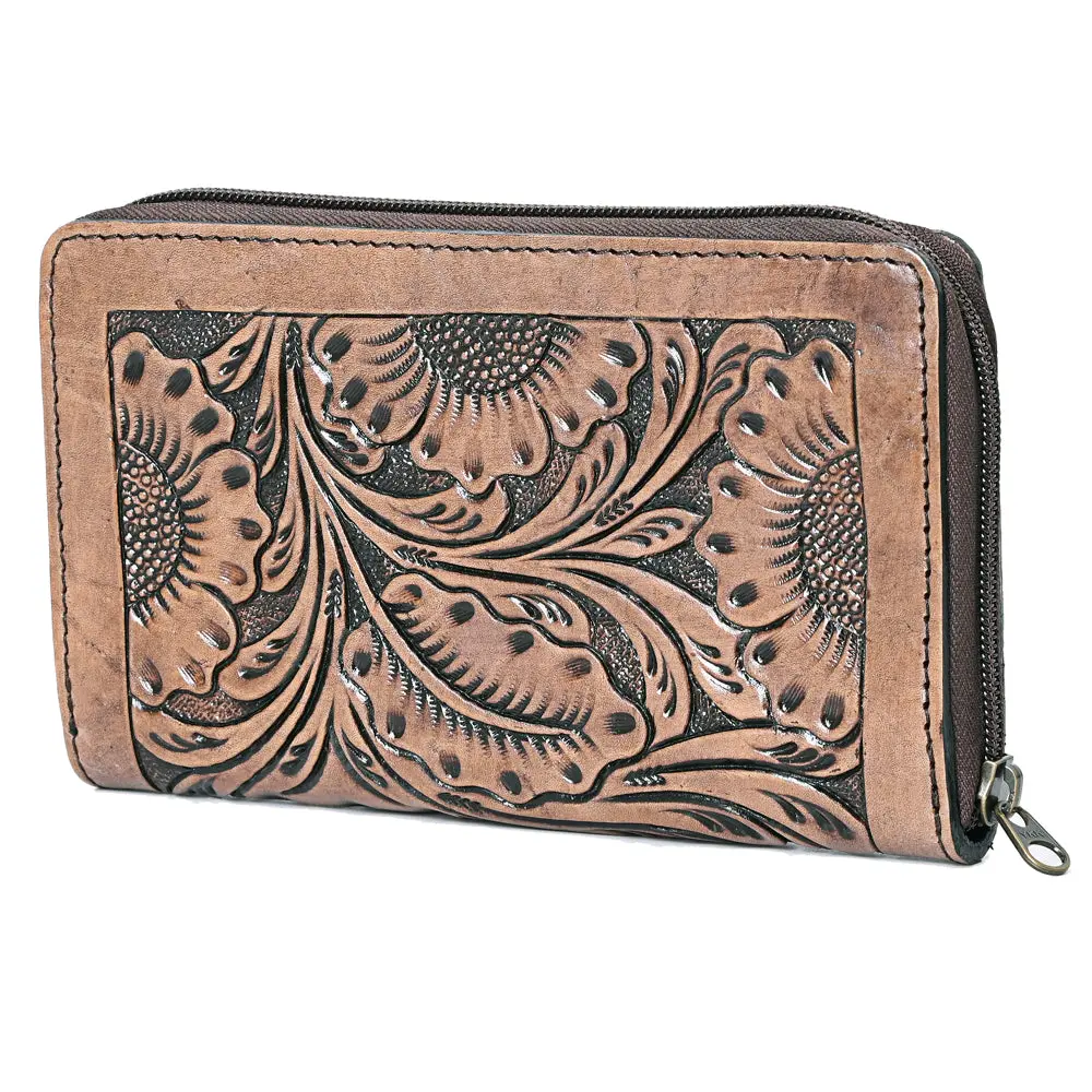 Ohlay Wallet Hand Tooled Genuine Leather Women Bag Western Handbag Purse | Womens Handbags |Leather Belt For Summer 1