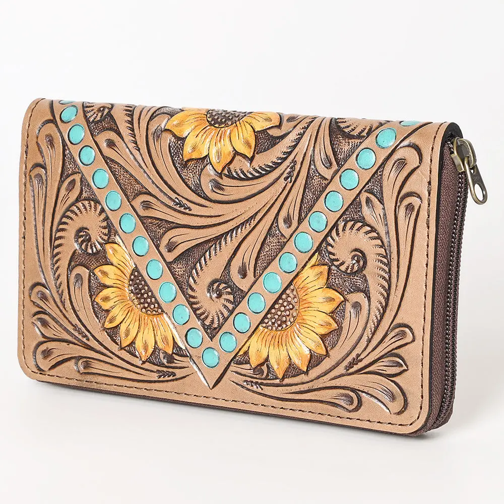 Ohlay Wallet Hand Tooled Genuine Leather Women Bag Western Handbag Purse | Womens Handbags |Leather Belt For Summer 1