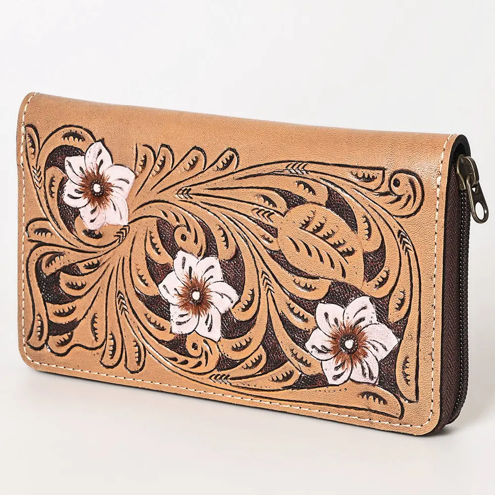 Ohlay Wallet Hand Tooled Genuine Leather Women Bag Western Handbag Purse | Womens Handbags |Leather Belt For Summer 1