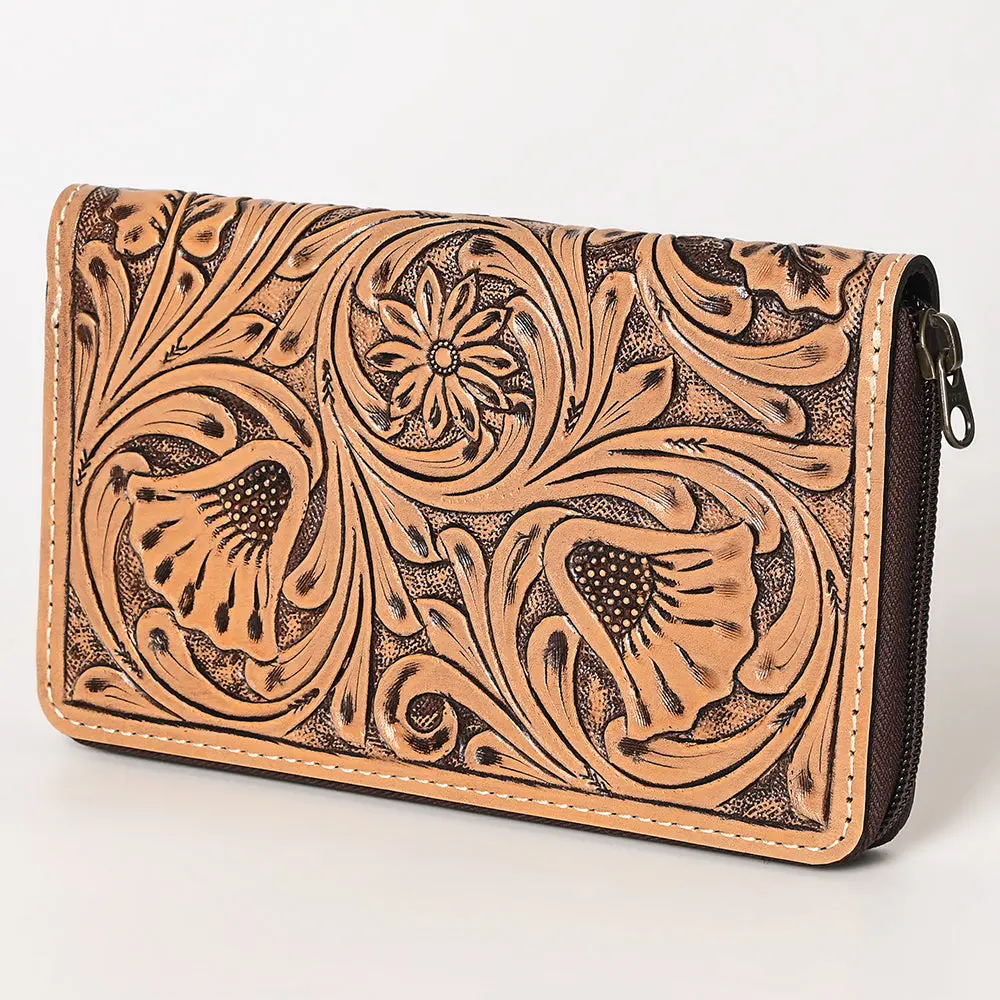 Ohlay Wallet Hand Tooled Genuine Leather Women Bag Western Handbag Purse | Womens Handbags |Leather Belt For Summer 1