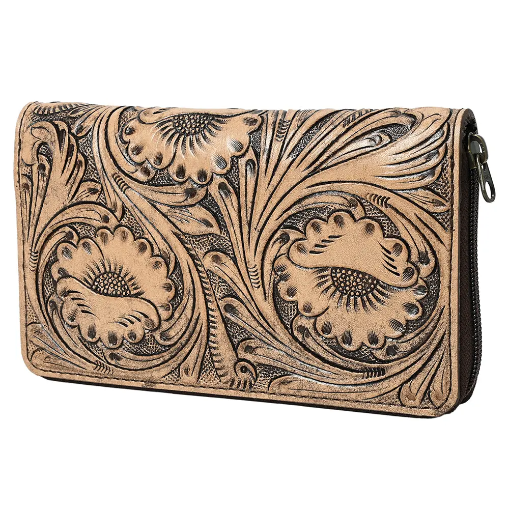 Ohlay Wallet Hand Tooled Genuine Leather Women Bag Western Handbag Purse | Womens Handbags |Leather Belt For Summer 1