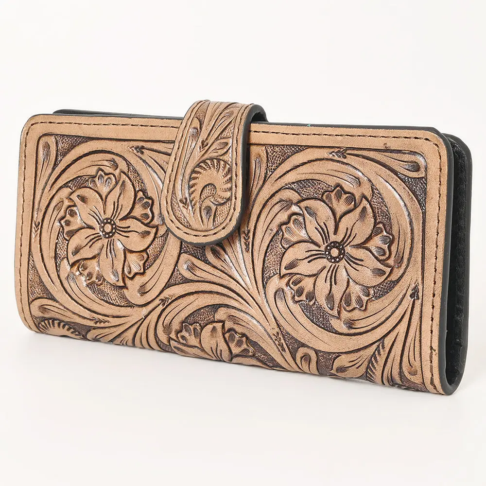 Ohlay Wallet Hand Tooled Genuine Leather Women Bag Western Handbag Purse | Womens Handbags |Leather Belt For Summer 1