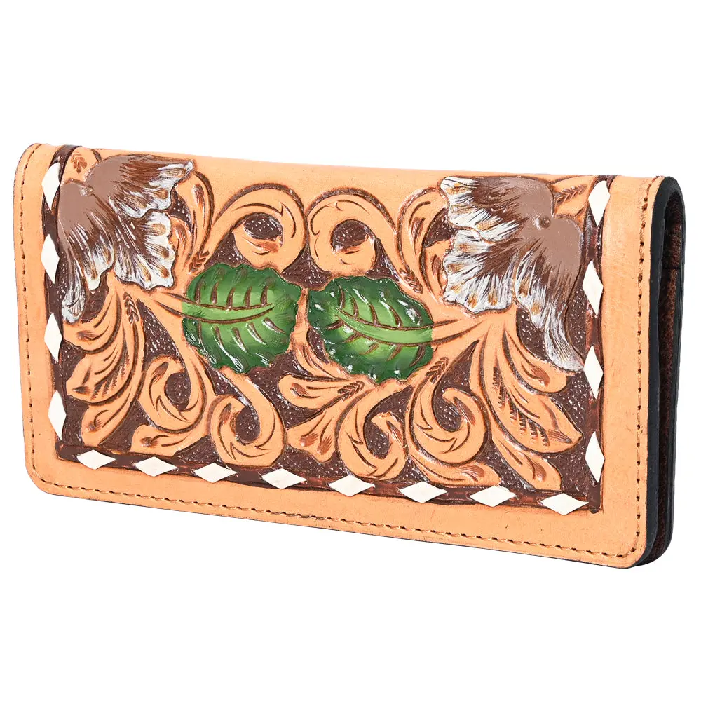 Ohlay Wallet Hand Tooled Genuine Leather Women Bag Western Handbag Purse | Womens Handbags |Leather Belt For Summer 1