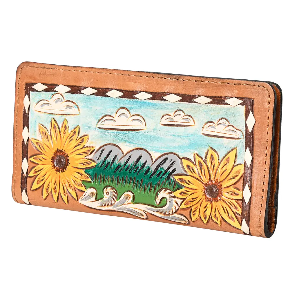 Ohlay Wallet Hand Tooled Genuine Leather Women Bag Western Handbag Purse | Womens Handbags |Leather Belt For Summer 1