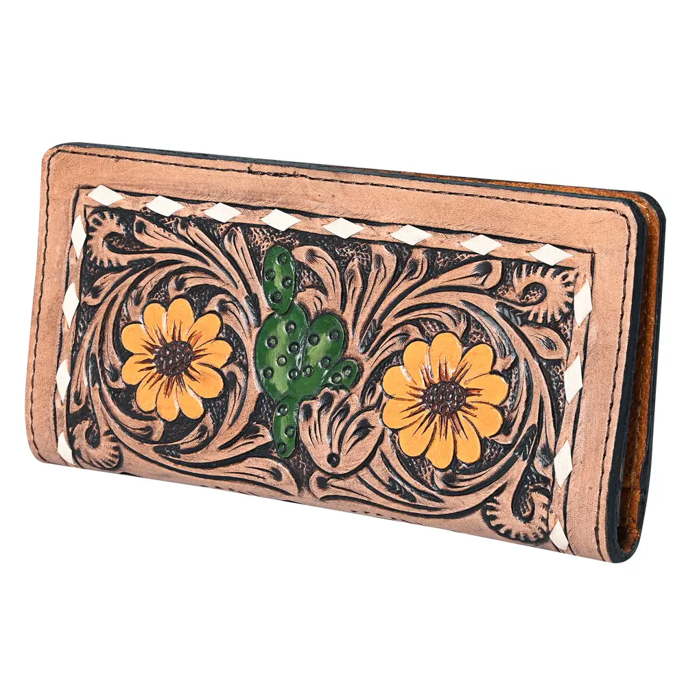 Ohlay Wallet Hand Tooled Genuine Leather Women Bag Western Handbag Purse | Womens Handbags |Leather Belt For Summer 1
