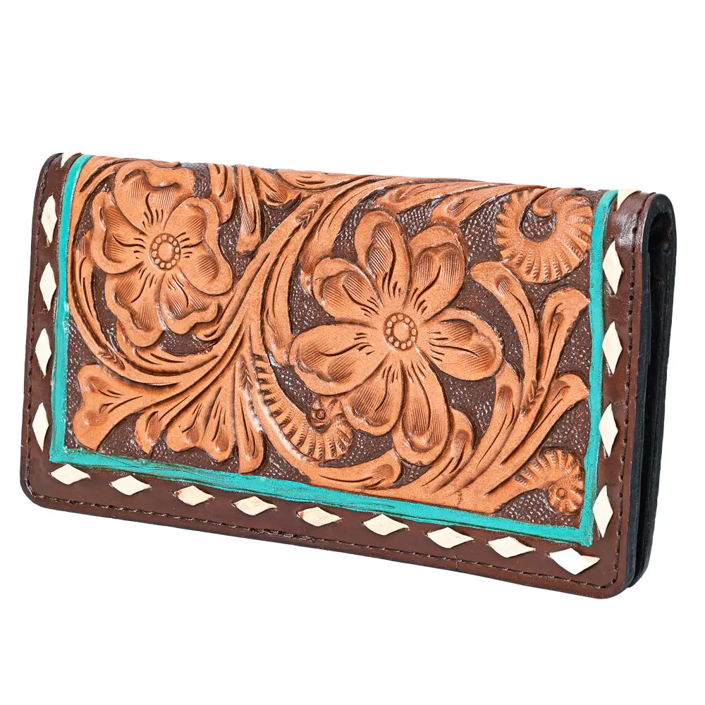 Ohlay Wallet Hand Tooled Genuine Leather Women Bag Western Handbag Purse | Womens Handbags |Leather Belt For Summer 1