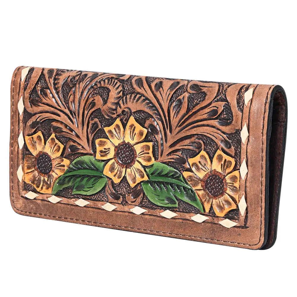 Ohlay Wallet Hand Tooled Genuine Leather Women Bag Western Handbag Purse | Womens Handbags |Leather Belt For Summer 1
