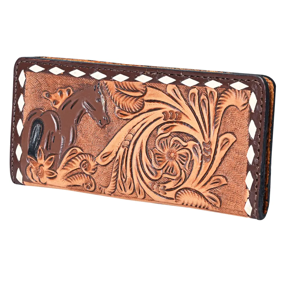 Ohlay Wallet Hand Tooled Genuine Leather Women Bag Western Handbag Purse | Womens Handbags |Leather Belt For Summer 1