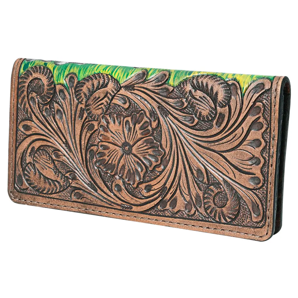 Ohlay Wallet Hand Tooled Genuine Leather Women Bag Western Handbag Purse | Womens Handbags |Leather Belt For Summer 1