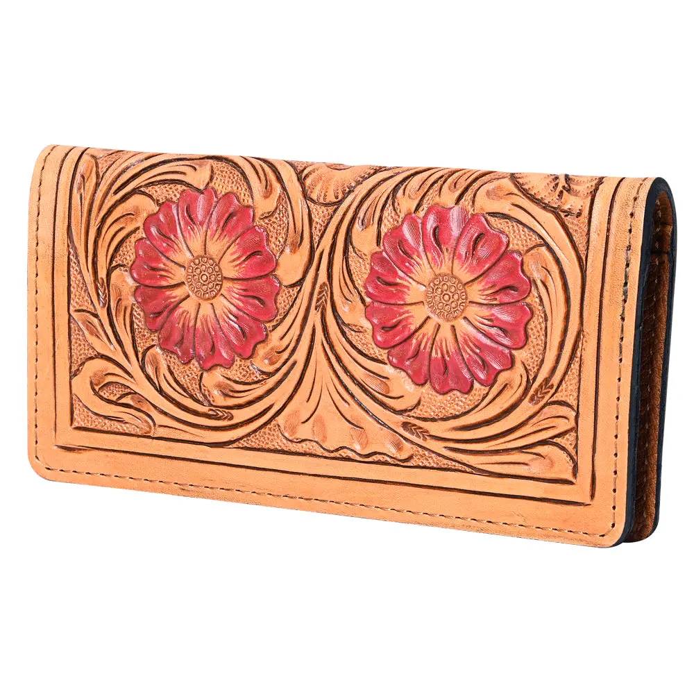 Ohlay Wallet Hand Tooled Genuine Leather Women Bag Western Handbag Purse | Womens Handbags |Leather Belt For Summer 1
