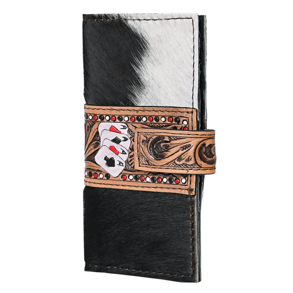Ohlay Coin Purse Hand Tooled Hair-On Genuine Leather Women Bag Western Handbag | For Cute 1