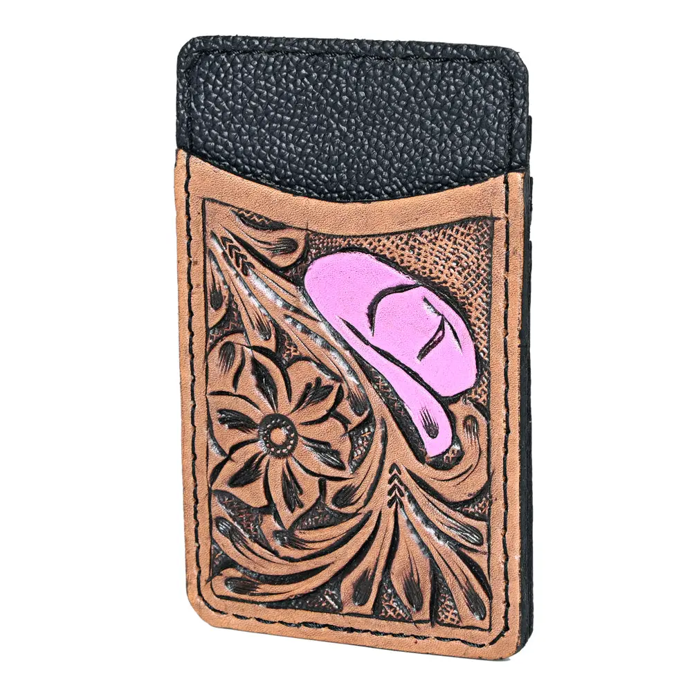 Ohlay Card Holder Hand Tooled Genuine Leather Women Bag Western Handbag Purse | For 1