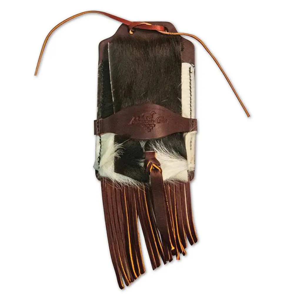 Professional's Choice Fringe Western Leather Cell Phone Holder Brown 1