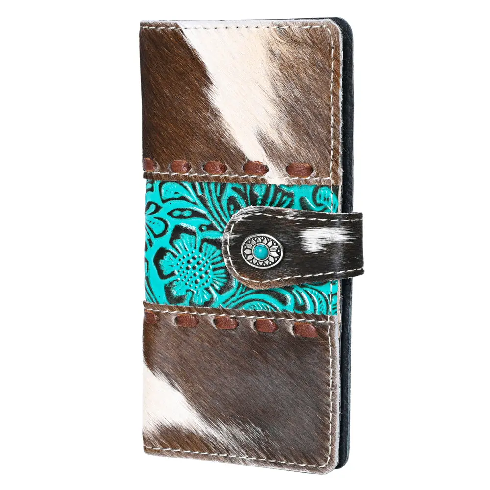 Ohlay Coin Purse Hand Tooled Hair-On Genuine Leather Women Bag Western Handbag | For Cute 1
