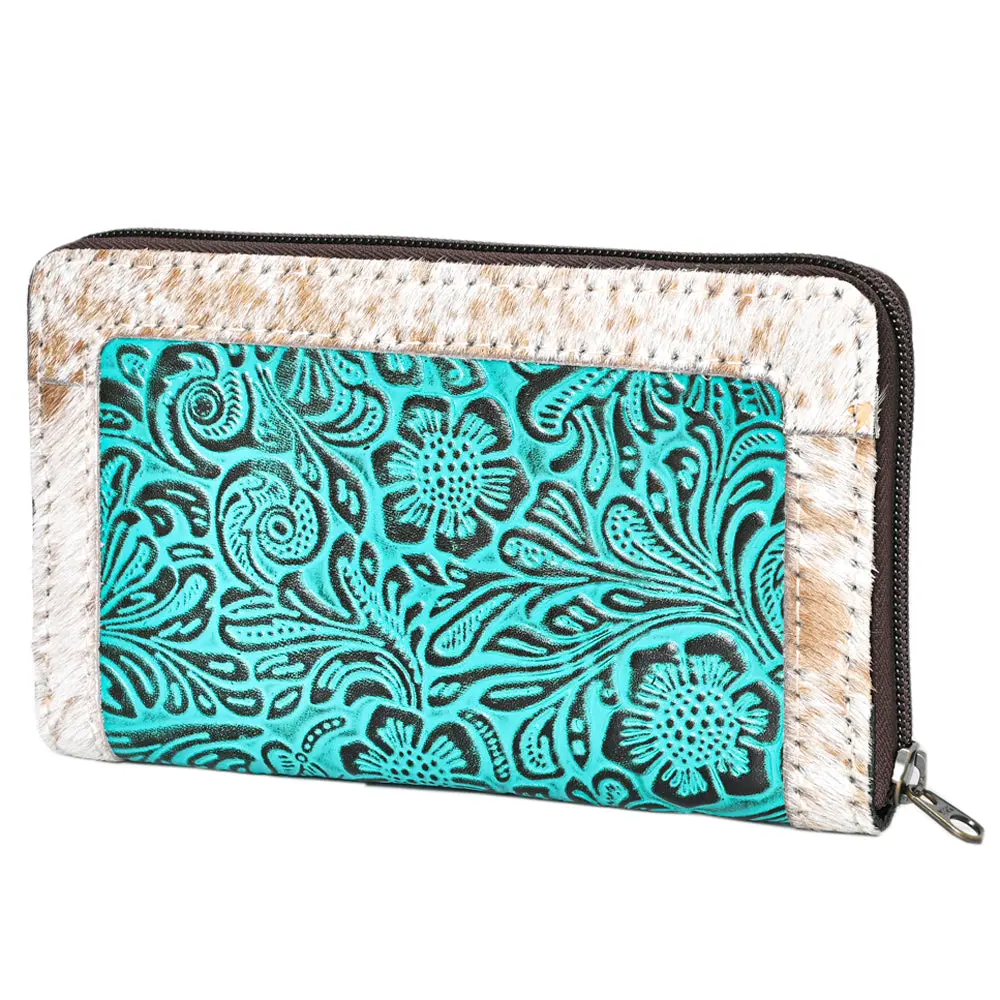 Ohlay Coin Purse Embossed Hair-On Genuine Leather Women Bag Western Handbag | For Cute 1