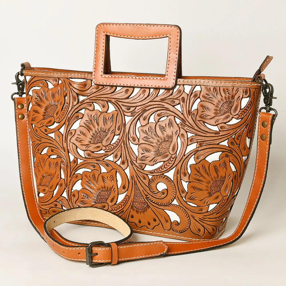 Ohlay Kbg324b Tote Hand Tooled Genuine Leather Women Bag Western Handbag Purse 1