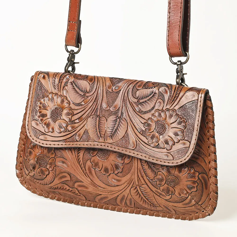 Ohlay Wallet Hand Tooled Genuine Leather Women Bag Western Handbag Purse | Womens Handbags |Leather Belt For Summer 1