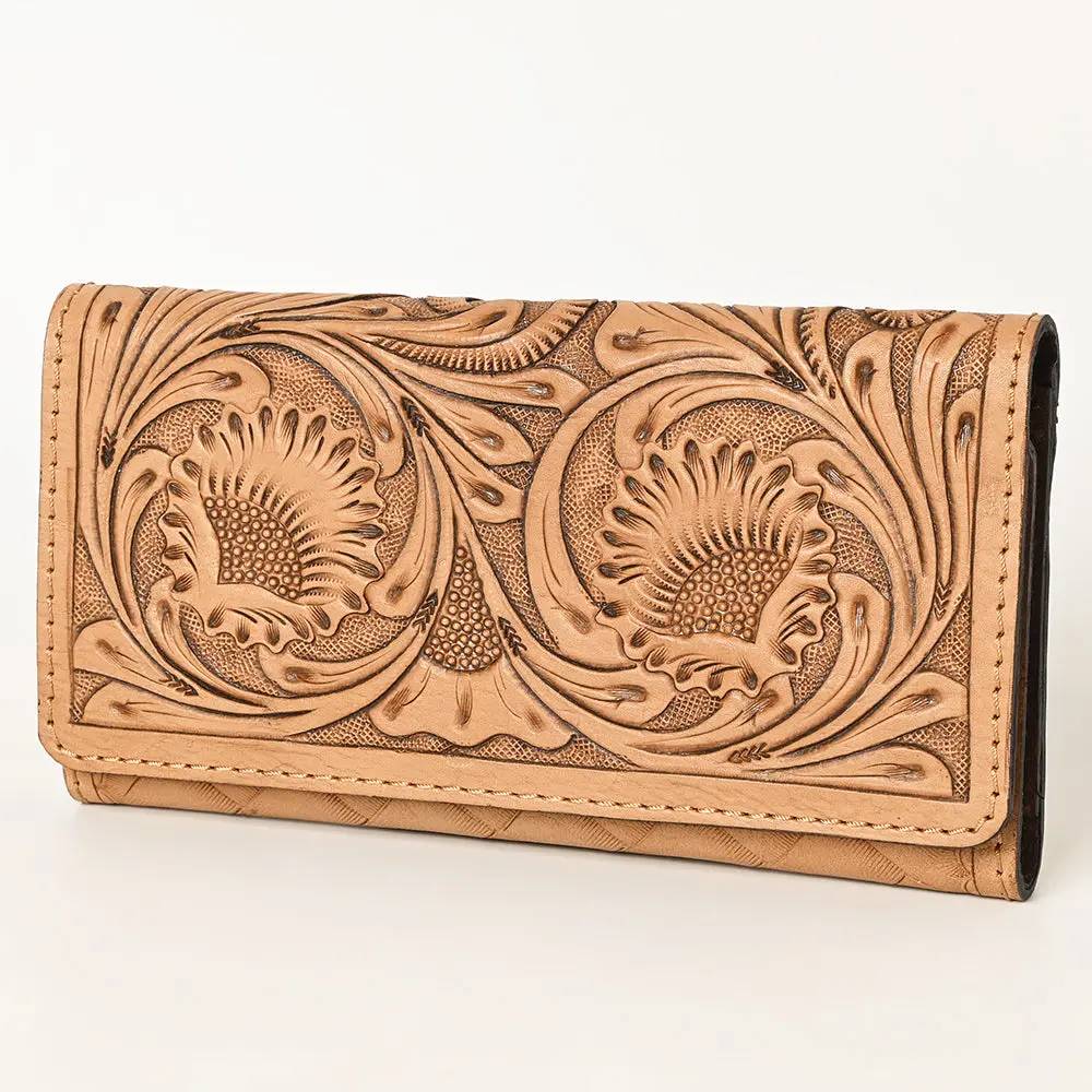 Ohlay Wallet Hand Tooled Genuine Leather Women Bag Western Handbag Purse | Womens Handbags |Leather Belt For Summer 1