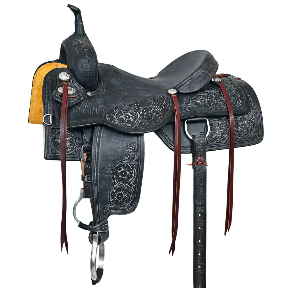 Hilason Western Horse Cutting Cutter Trail Pleasure American Leather Saddle 1
