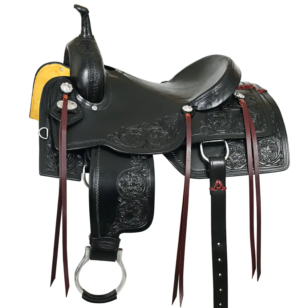 Hilason Western Horse Cutting Cutter Trail Pleasure American Leather Saddle 1