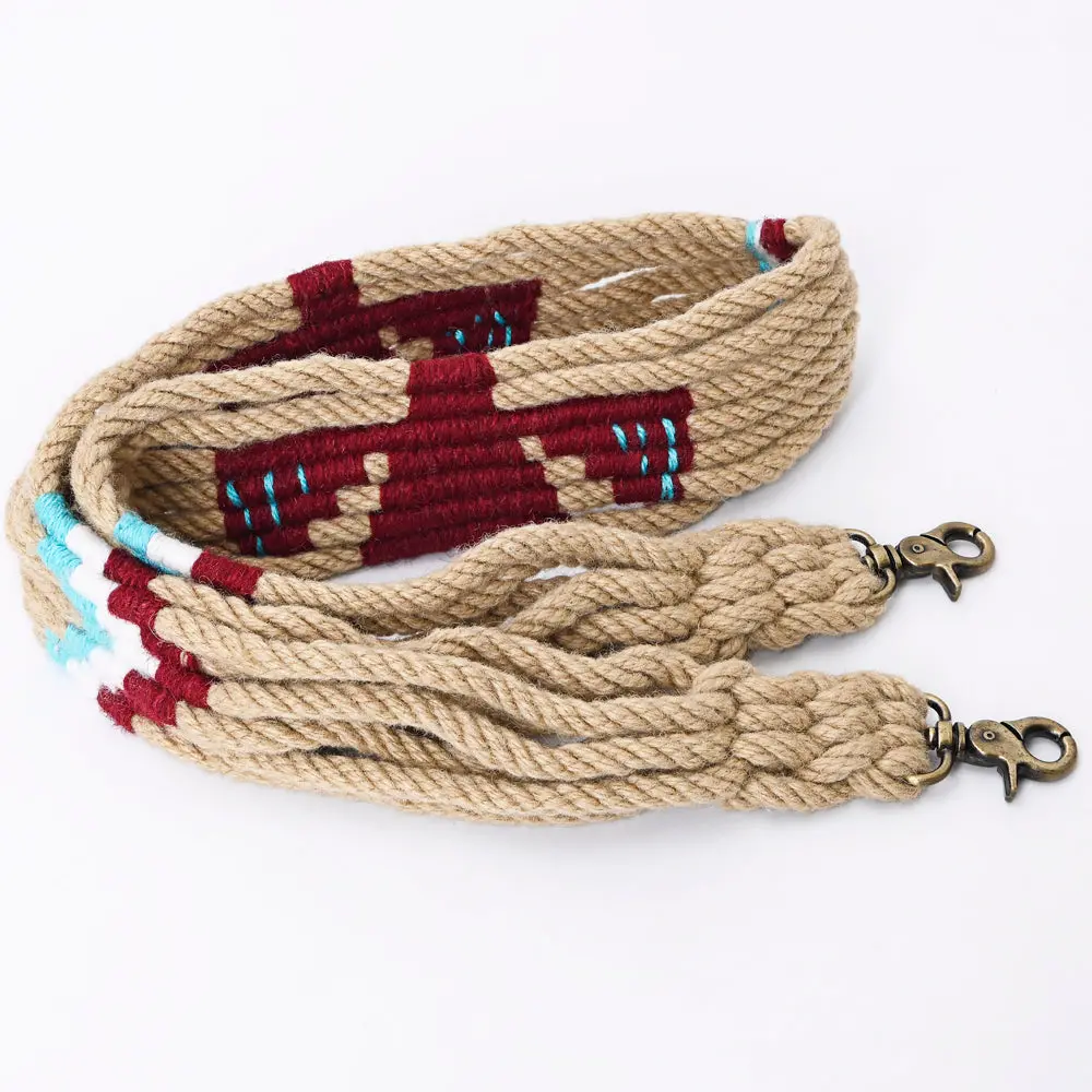 American Darling Adwsx902 Hand Braided Wool Strand Crossbody Handle Strap For Bags 1