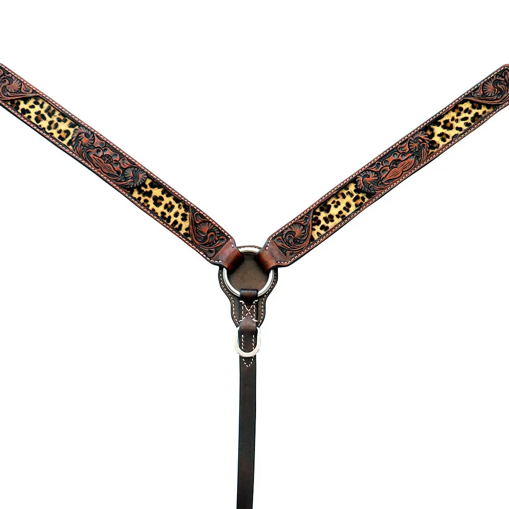 Floral Hand Painted Horse Western Leather Breast Collar Comfytack By Hilason 1