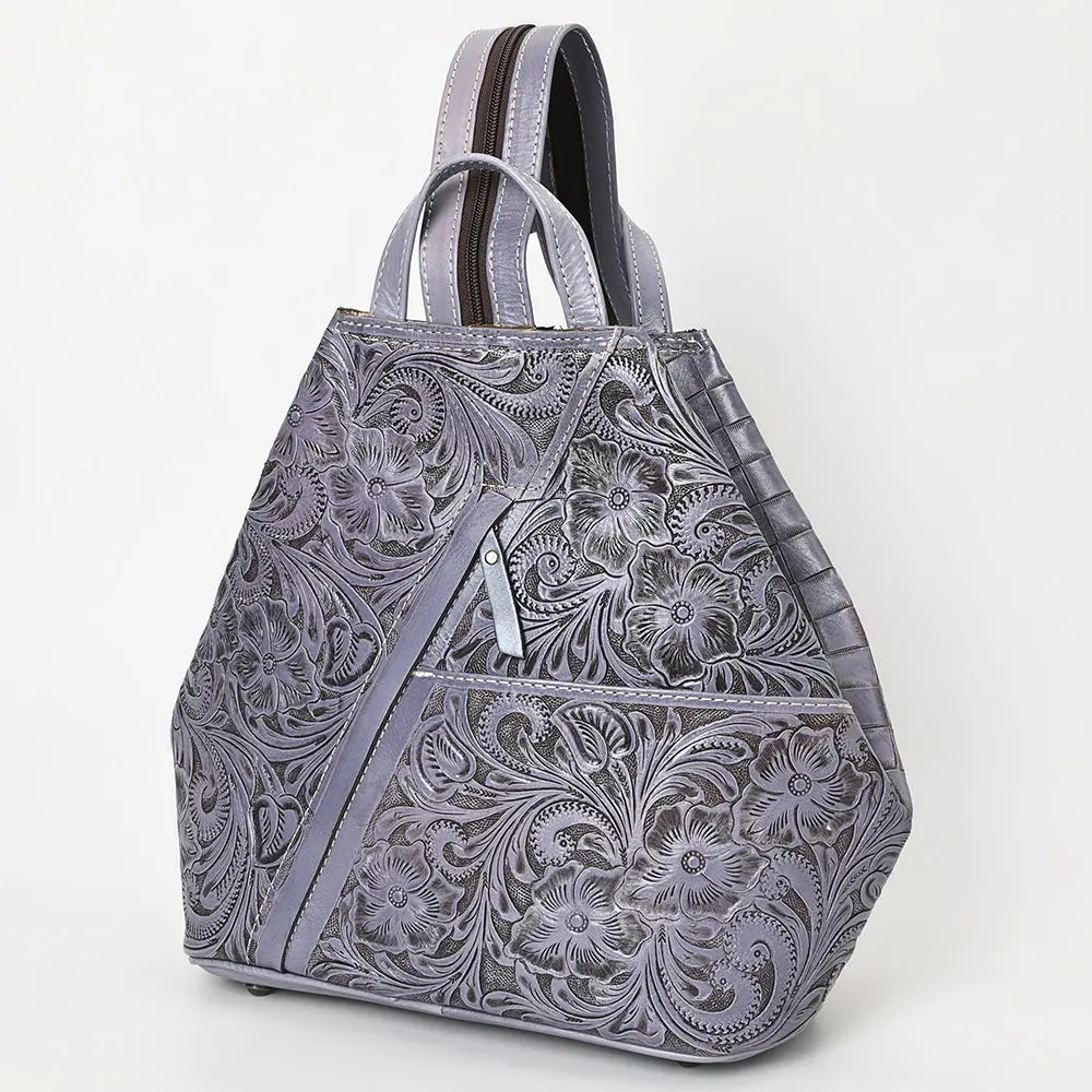 Ohlay Backpack Hand Tooled Genuine Leather Women's Bag Western Handbag Purse | Womens Handbags Belt For Women Summer 1